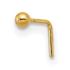 Ball 2mm Nose Pin 22 Gauge Body Jewellery 14KT     **FINAL SALE**