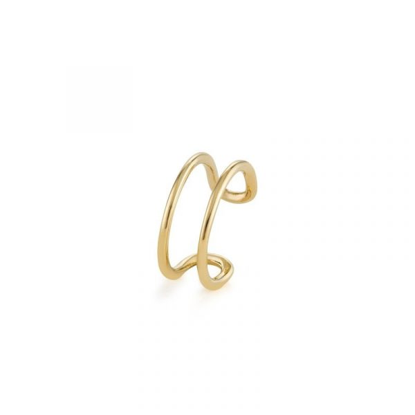 Double Wire Ear Cuff 10KT/11MM