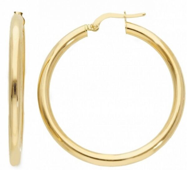 3MM Tube Hoop Earring 10KT/56MMEY-B1-1496