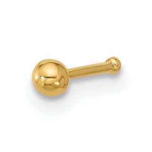 Ball 2MM Nose Pin 22 Gauge Body Jewellery 14KT   *FINAL SALE*