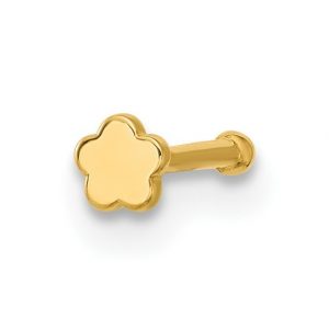 Plain Daisy 20 Gauge Body Jewellery 14KT  *FINAL SALE*