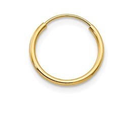 18 Gauge Tube *Single Hoop Body Jewellery 14KT/9MM     *FINAL SALE*
