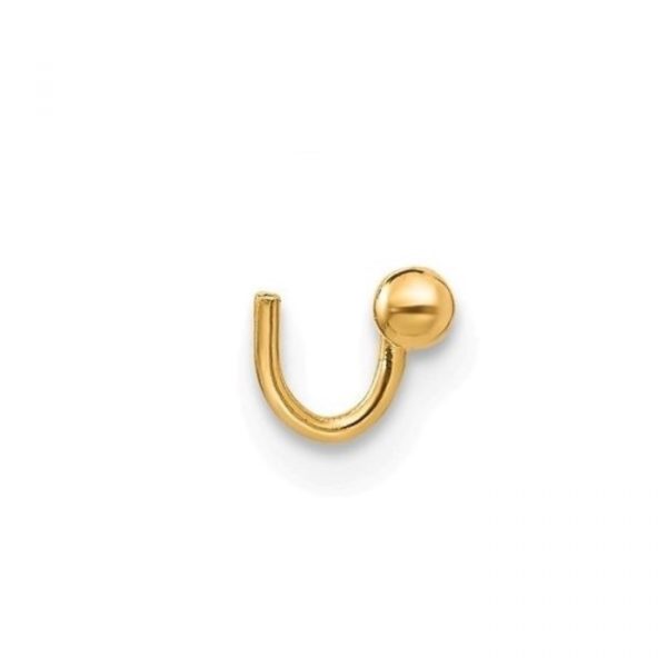 2MM Ball Nose Stud 22 Gauge Body Jewellery 10KT *FINAL SALE*