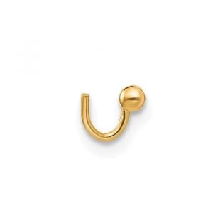 2MM Ball Nose Stud 22 Gauge Body Jewellery 10KT *FINAL SALE*