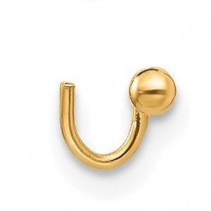2MM Ball Nose Stud 22 Gauge Body Jewellery 10KT *FINAL SALE*