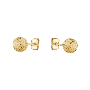 5MM D.Cut Ball Stud Earrings 10KT   *FINAL SALE*