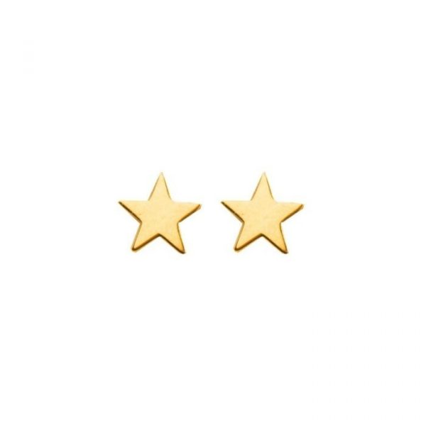 Star Stud Earrings 10KT/6MM  *FINAL SALE*