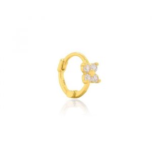 Dainty Flower Cubic Zirconia Single Piece Body Jewellery 14KT/3.4MM   *FINAL SALE*