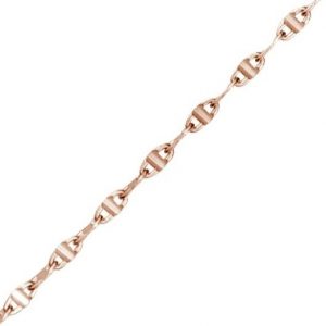 16" Fine Mirror Link Chain Italian 10KT PK/1.2MM