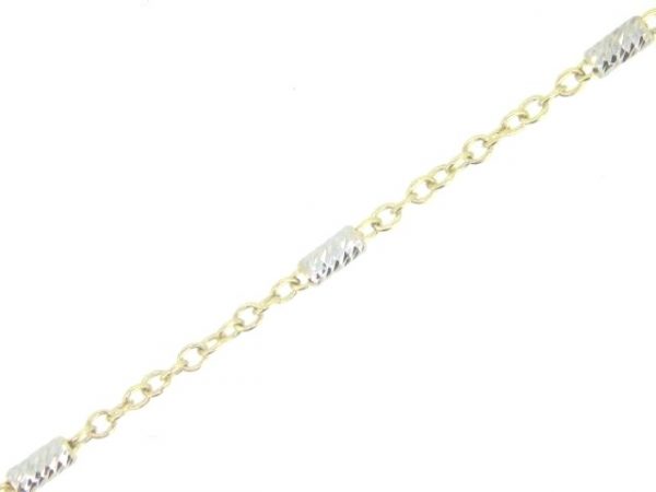 16" Rolo & Bead Station Chain Italian 10KT TT   *CLEARANCE-FINAL SALE*