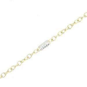 16" Rolo & Bead Station Chain Italian 10KT TT   *CLEARANCE-FINAL SALE*