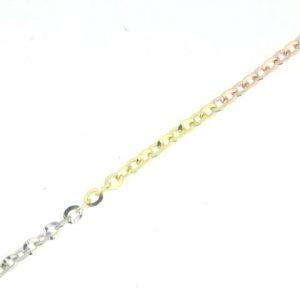 18" D.Cut Rolo Link Chain Italian 10KT TC