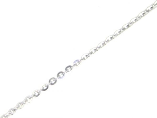 16" Fine Rolo Link Chain Italian 10KT WG