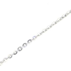 16" Fine Rolo Link Chain Italian 10KT WG