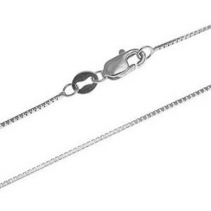 16" Box Link Chain Italian 14KT WG/1MM