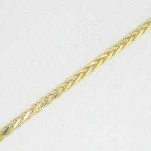 20" D.Cut Wheat Link Chain 10KT Italian/1.75MM