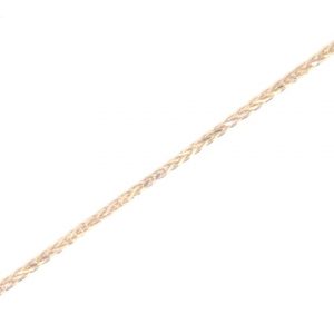 18" D.Cut Wheat Link Chain Italian 10KT PK/.85MM