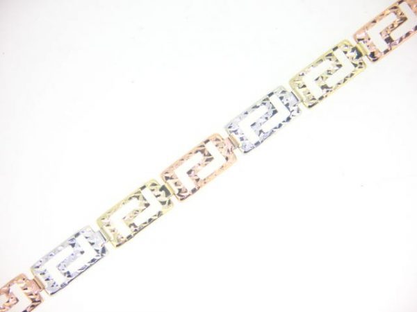 18" Greek Key D.Cut Link Necklace 10KT TC/5MM    *CLEARANCE-FINAL SALE*