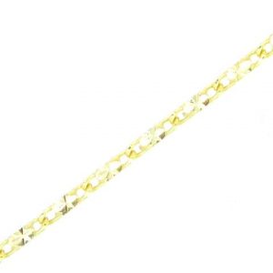 18" D.Cut Fine Star Link Chain Italian 10KT/.95MM