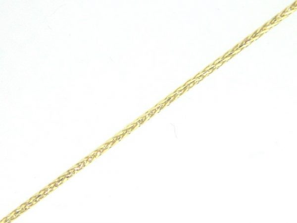 22" D.Cut Wheat Link Chain Italian 10KT/1.1MM