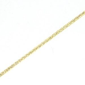 22" D.Cut Wheat Link Chain Italian 10KT/1.1MM