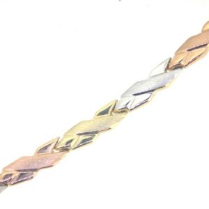 17" Stampato X Pattern Necklace 10KT TC/4.5MM *CLEARANCE-FINAL SALE*