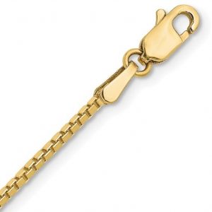 22" Box Link Chain Italian 10KT/1.85MM