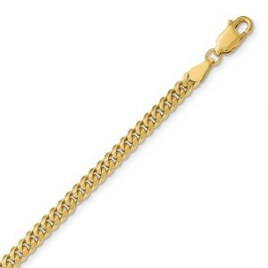 22" Miami Cuban Solid Link Chain 10KT/2.1MM