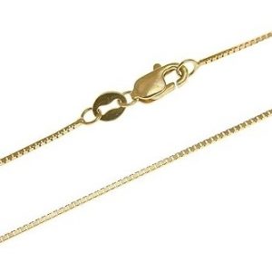 16" Box Link Chain w/ Lobster Clasp 10KT/.80MM