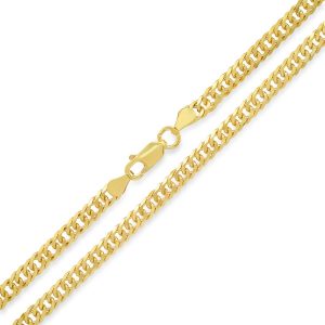 22" Double Curb Link Chain Italian 10KT/2.5MM