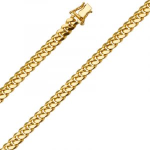 22" Miami Cuban Solid Link Chain w/ Box Clasp 10KT/4MM *CLEARANCE-FINAL SALE* 25.5grs+-