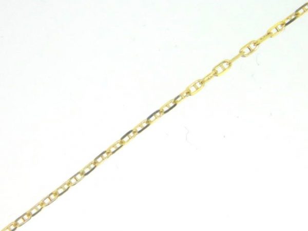 14-15" Adjustable Fine Anchor Link Baby Chain 10KT/.70MM