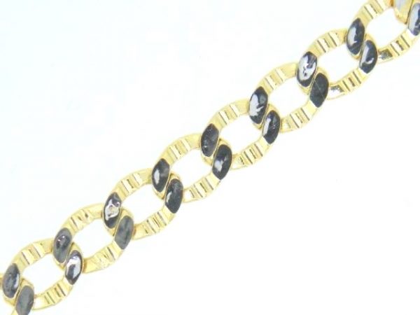 16" D.Cut Curb Link Chain 10KT TT/5.5MM   *CLEARANCE-FINAL SALE*