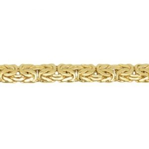 17" Byzantine Link Necklace 10KT /5.5MM *CLEARANCE-FINAL SALE*