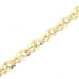 16" D.Cut Double Rolo Link Chain Italian 10KT/3.5MM