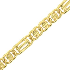 24" Fancy Station Link Chain 10KT/8MM   *CLEARANCE-FINAL SALE* 30grs+-