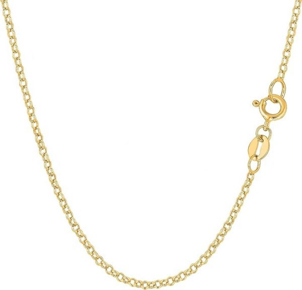 16" D.Cut Rolo Link Chain Italian 14KT/1.6MM