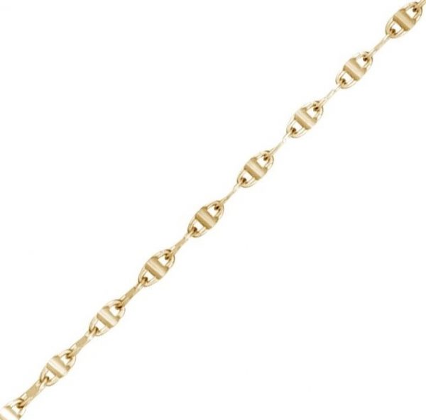 18" Fine Mirror Link Chain Italian 10KT/1.2MM