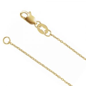 18" Fine Cable Link Chain 10KT/.60MM