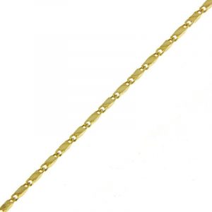 14" D.Cut Luro Solid Link Baby Chain with Lobster Clasp Italian 10KT/1.20MM