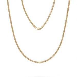 20" Mini Franco Round Link Chain Italian 14KT TT/1MM