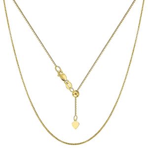 22" Box Link Adjustable Chain 10KT/1MM