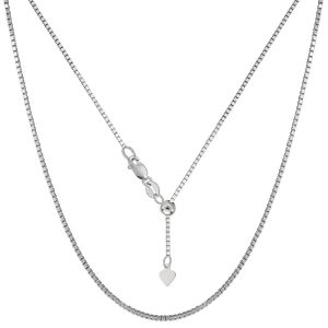 22" Box Link Adjustable Chain 10KT WG/.9MM