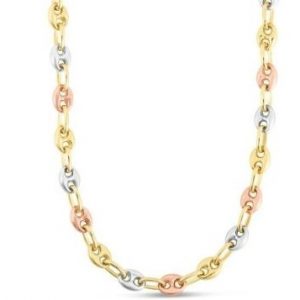 22" Puffed Mariner Link Chain 10KT TC/6MM *CLEARANCE-FINAL SALE*