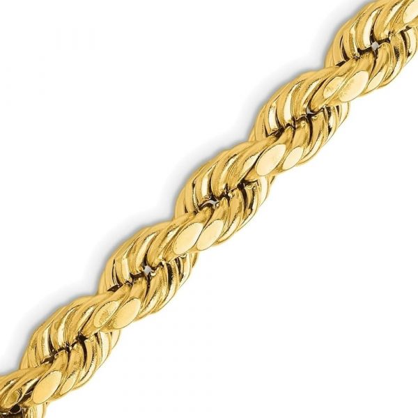 26" D.Cut Rope Chain Italian 10KT/6.5MM