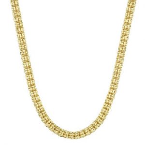 20" D.Cut Ice Link Chain 10KT/2.5MM