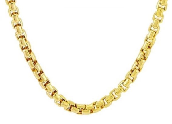24" Venetian Round Box Link Chain 10KT/4MM