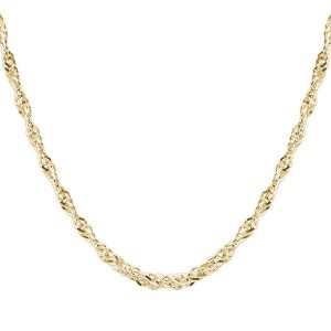 24" Singapore Super Twist Link Chain Italian 10KT/1.6MM