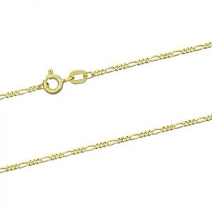 22" Fine Figaro Link Chain 18KT/1.2MM