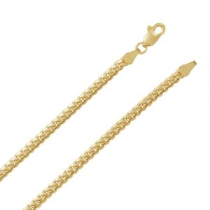 22" Miami Cuban Fine Solid Link Chain 18KT/2MM